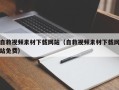 平湖自救视频素材下载网站（自救视频素材下载网站免费）